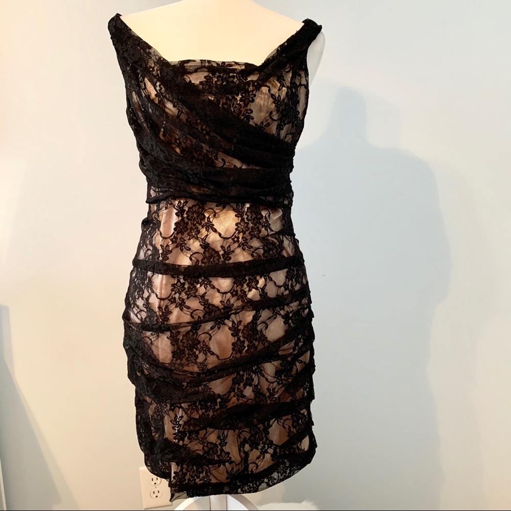 Express Black Lace Dress
